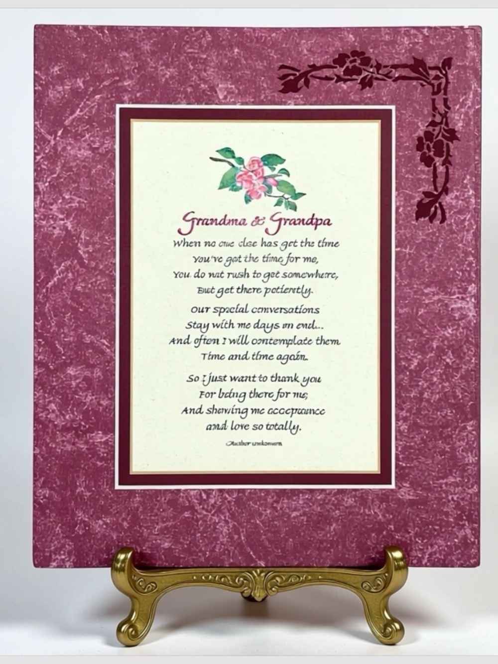 Vintage 8x10 Double Matted, Unframed, Fine Art Print Poems. 1970’s New old stock